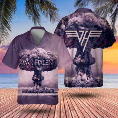 1 All Over Shirt: Hawaiian - VHA - FALLOUT IN LITTLE ROCK '79 FDRVH