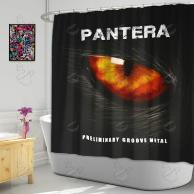 6All Over Shower Curtain - PNT - PRELIMINARY GROOVE METAL