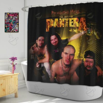 6All Over Shower Curtain - PNT - REINVENTING THE HELL