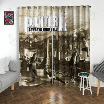 7All Over Window Curtain - PNT - COWBOYS FROM HELL