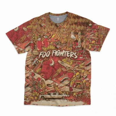 Foo Fighters All Over Print Shirt DL FF3DS2903 (11)