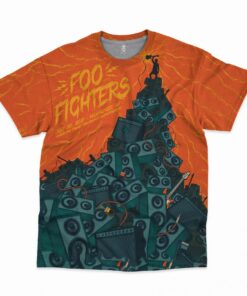 Foo Fighters All Over Print T-shirt QB FF3D3003 (12)
