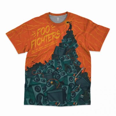 Foo Fighters All Over Print T-shirt QB FF3D3003 (12)