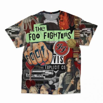 Foo Fighters All Over Print T-shirt QB FF3D3003 (13)