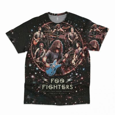 Foo Fighters All Over Print T-shirt QB FF3D3003 (15)