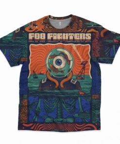 Foo Fighters All Over Print T-shirt QB FF3D3003 (2)