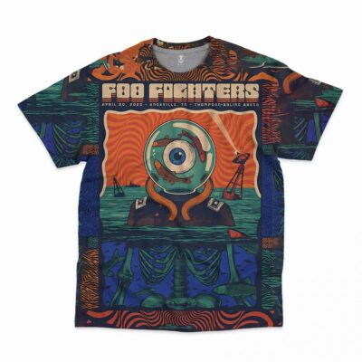 Foo Fighters All Over Print T-shirt QB FF3D3003 (2)