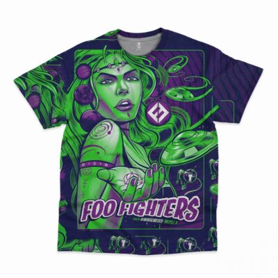 Foo Fighters All Over Print T-shirt QB FF3D3003 (27)