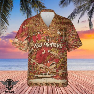 Foo Fighters Hawaiian Shirt DL FFHW0504 (13)