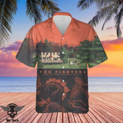 Foo Fighters Hawaiian Shirt DL FFHW0504 (20)