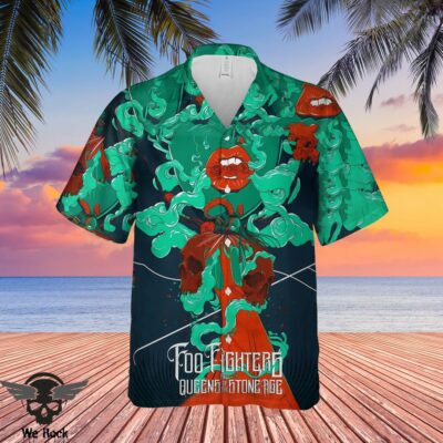 Foo Fighters Hawaiian Shirt DL FFHW0504 (8)