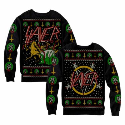Slayer Christmas Tshirt, Sweatshirt, Hoodie 1
