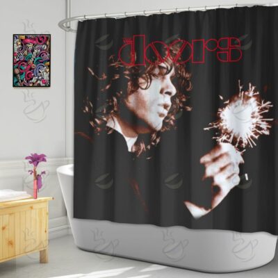 6All Over Shower Curtain - SDS - BRIGHT MIDNIGHT