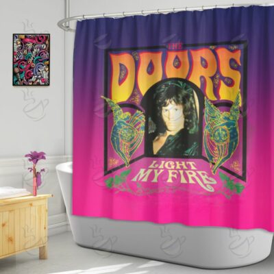6All Over Shower Curtain - SDS - LIGHT MY FIRE