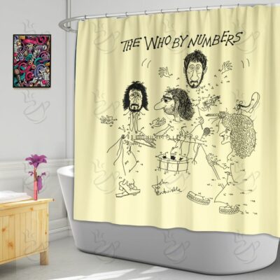 6All Over Shower Curtain - WWT - BY NUMBERS