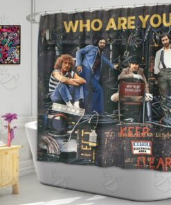 6All Over Shower Curtain - WWT - WHO ARE YOU