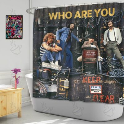 6All Over Shower Curtain - WWT - WHO ARE YOU