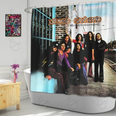 6All Over Shower Curtain - LYD - PRONOUNCED LED-NERD SKIN-NERD