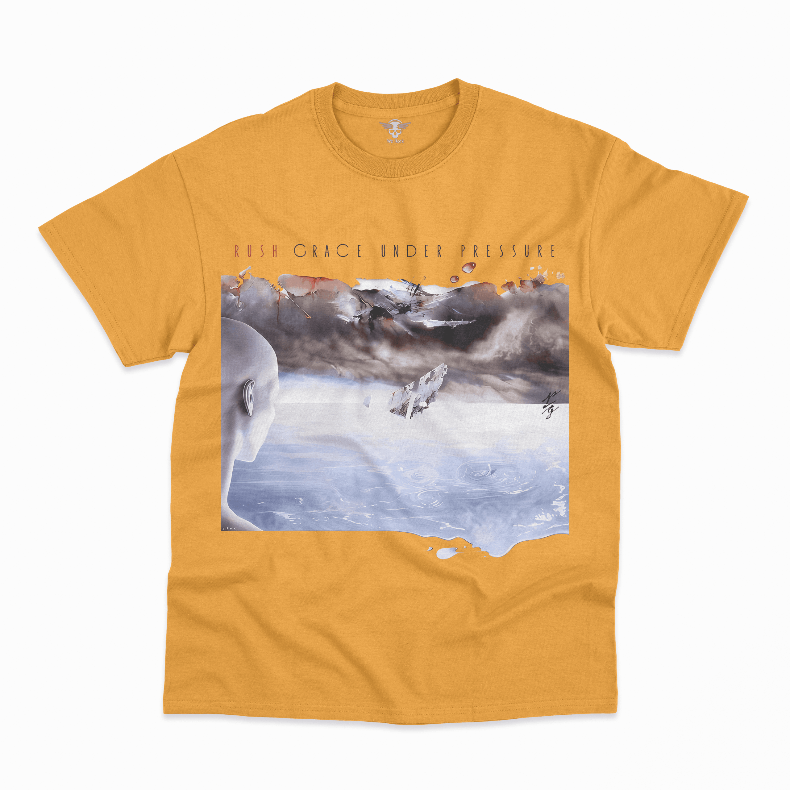 T-shirt,Gold