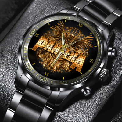 PTR Black Stainless Steel Watch – GNE12090
