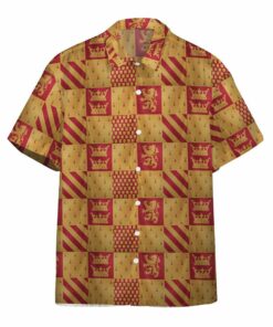 3D Harry Potter Gryffindor House Custom Hawaii Shirt_9443