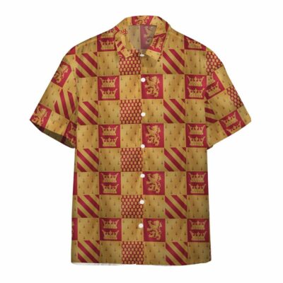 3D Harry Potter Gryffindor House Custom Hawaii Shirt_9443