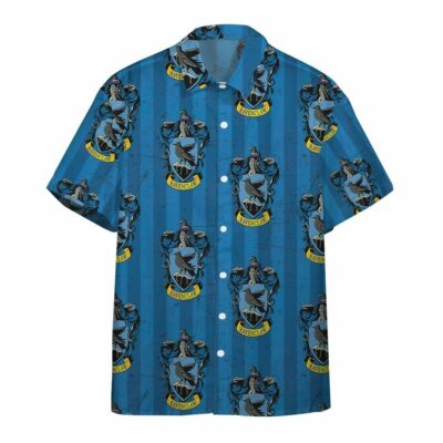 3D Harry Potter Hogwarts Ravenclaw House Pride Crests Custom Hawaii Shirt_4174