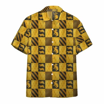 3D Harry Potter Hufflepuff House Custom Hawaii Shirt_3167