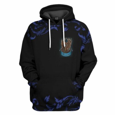   3D H.P Brave Like A Ravenclaw Custom Hoodie Tshirt Apparel_1079
