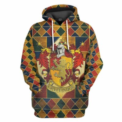   3D H.P Gryffindor Custom Tshirt Hoodie Apparel_8278