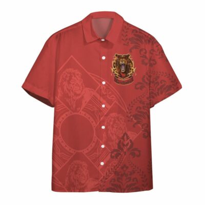 3D H.P Gryffindor Summer Vibe Custom Hawaiian Shirt_5365
