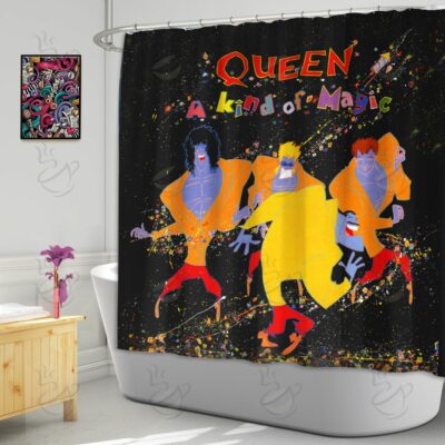 6All Over Shower Curtain - NQN - A KIND OF MAGIC #FDRQN