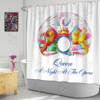6All Over Shower Curtain - NQN - A NIGHT AT THE OPERA #FDRQN