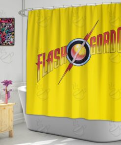 6All Over Shower Curtain - NQN - FLASH GORDON #FDRQN