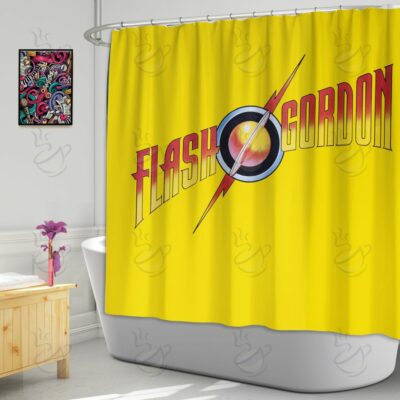 6All Over Shower Curtain - NQN - FLASH GORDON #FDRQN