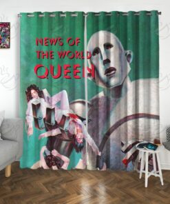 7All Over Window Curtain - NQN - NEWS OF THE WORLD #FDRQN