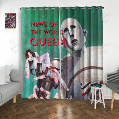 7All Over Window Curtain - NQN - NEWS OF THE WORLD #FDRQN
