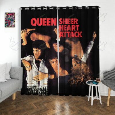 7All Over Window Curtain - NQN - SHEER HEART ATTACK #FDRQN