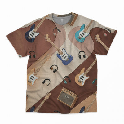 BASS All Over Print Shirt CQ BASS3DSCQ180325  (2)