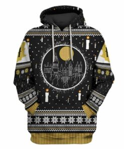   Custom T-shirt - Hoodies HP HOGWARTS CASTLE CANDLES Apparel_2202