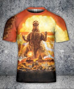 Godzilla All Over Print Shirt GZLAOPS04