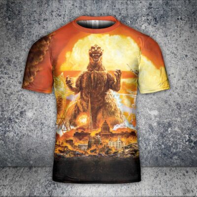 Godzilla All Over Print Shirt GZLAOPS04