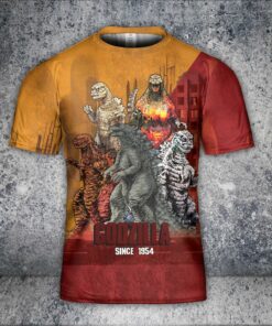 Godzilla All Over Print Shirt GZLAOPS05