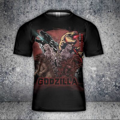 Godzilla All Over Print Shirt GZLAOPS06