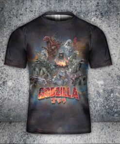 Godzilla All Over Print Shirt GZLAOPS08