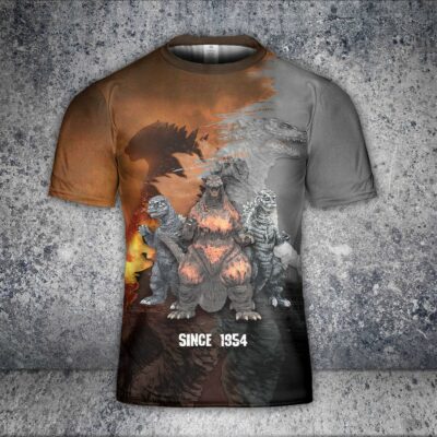 Godzilla All Over Print Shirt GZLAOPS09