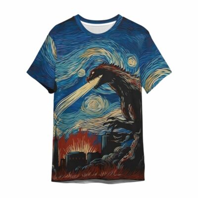 Godzilla All Over Print T-shirt QH GZL3D040907