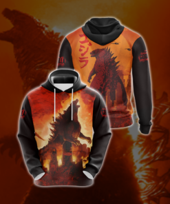 Godzilla All Over Warm Shirt GZLAOPWS02