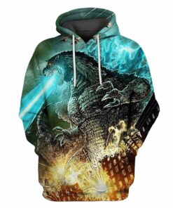 Godzilla All Over Warm Shirt GZLAOPWS03