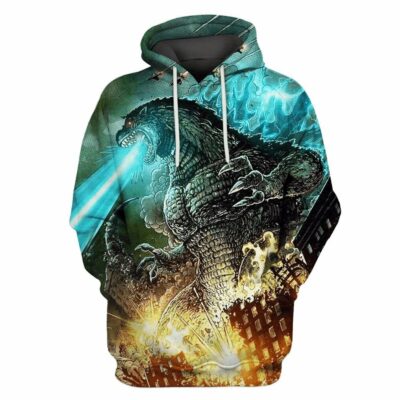 Godzilla All Over Warm Shirt GZLAOPWS03